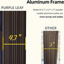 PURPLE LEAF Outdoor Hardtop Gazebo for Garden Bronze Double Roof Aluminum Frame Pavilion