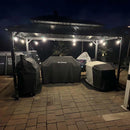 PURPLE LEAF Hardtop Grill Gazebo for Patio Permanent Metal Roof Outside Sun Shade Outdoor BBQ Canopy