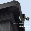 PURPLE LEAF Hardtop Grill Gazebo for Patio Permanent Metal Roof Outside Sun Shade Outdoor BBQ Canopy