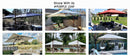 PURPLE LEAF Double Top Square Aluminum Umbrellas in Wood Color