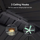 PURPLE LEAF Hardtop Grill Gazebo for Patio Permanent Metal Roof Outside Sun Shade Outdoor BBQ Canopy