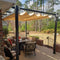 PURPLE LEAF Outdoor Retractable Pergola Patio Shelter for Garden Porch Beach Pavilion Grill Gazebo