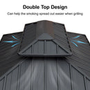 PURPLE LEAF Hardtop Grill Gazebo for Patio Permanent Metal Roof Outside Sun Shade Outdoor BBQ Canopy