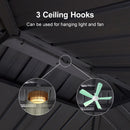 PURPLE LEAF Hardtop Grill Gazebo for Patio Permanent Metal Roof Outside Sun Shade Outdoor BBQ Canopy