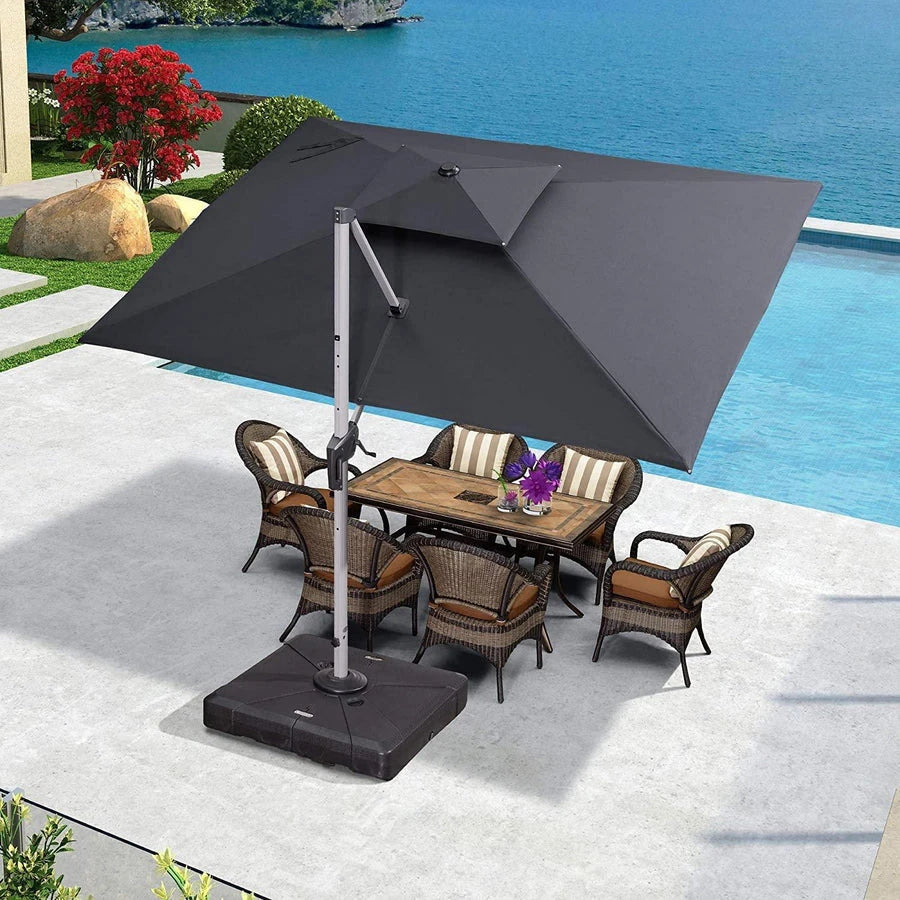 lowes cantilever patio umbrellas Large Square Umbrella This patio umbrella and base set is perfect for your gardens Outdoor 10 x 10ft Square