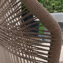 PURPLE LEAF 2 Set Outdoor Bar Stool Chair Set, Modern Counter Height Stool, Cushion Included