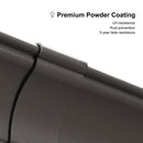 PURPLE LEAF Patio Gazebo for Backyard Hardtop Galvanized Steel Frame with Upgrade Curtain Light Grey