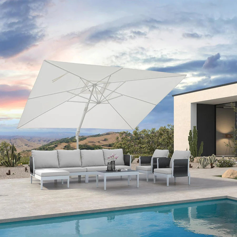 PURPLE LEAF White Outdoor Patio Umbrella Economical Large Patio Umbrellas