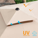 PURPLE LEAF Patio Umbrella Outdoor Square Cantilever Umbrella  Offset Umbrella Heavy Duty Sun Umbrella for Garden Deck Pool Patio - Purpleleaf Canada
