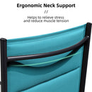 PURPLE LEAF Outdoor Chaise Lounge 3 Pieces Aluminum Patio Lounge Chair with Side Table - Purpleleaf Canada