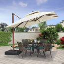 PURPLE LEAF Patio Umbrella Outdoor Square Cantilever Umbrella  Offset Umbrella Heavy Duty Sun Umbrella for Garden Deck Pool Patio - Purpleleaf Canada