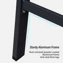 PURPLE LEAF Outdoor Chaise Lounge 3 Pieces Aluminum Patio Lounge Chair with Side Table - Purpleleaf Canada