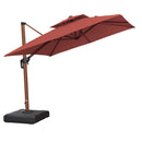 PURPLE LEAF Patio Umbrella Outdoor Square Cantilever Umbrella  Offset Umbrella Heavy Duty Sun Umbrella for Garden Deck Pool Patio - Purpleleaf Canada