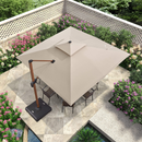 PURPLE LEAF Patio Umbrella Outdoor Square Cantilever Umbrella  Offset Umbrella Heavy Duty Sun Umbrella for Garden Deck Pool Patio - Purpleleaf Canada