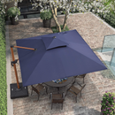 PURPLE LEAF Patio Umbrella Outdoor Square Cantilever Umbrella  Offset Umbrella Heavy Duty Sun Umbrella for Garden Deck Pool Patio - Purpleleaf Canada