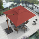 PURPLE LEAF Patio Umbrella Outdoor Square Cantilever Umbrella  Offset Umbrella Heavy Duty Sun Umbrella for Garden Deck Pool Patio - Purpleleaf Canada