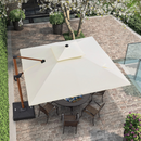 PURPLE LEAF Patio Umbrella Outdoor Square Cantilever Umbrella  Offset Umbrella Heavy Duty Sun Umbrella for Garden Deck Pool Patio - Purpleleaf Canada