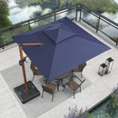 PURPLE LEAF Patio Umbrella Outdoor Square Cantilever Umbrella  Offset Umbrella Heavy Duty Sun Umbrella for Garden Deck Pool Patio - Purpleleaf Canada