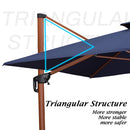 PURPLE LEAF Patio Umbrella Outdoor Square Cantilever Umbrella  Offset Umbrella Heavy Duty Sun Umbrella for Garden Deck Pool Patio - Purpleleaf Canada