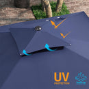 PURPLE LEAF Patio Umbrella Outdoor Square Cantilever Umbrella  Offset Umbrella Heavy Duty Sun Umbrella for Garden Deck Pool Patio - Purpleleaf Canada