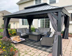 Enjoy Your Outdoor Garden Life With Hardtop Gazebo