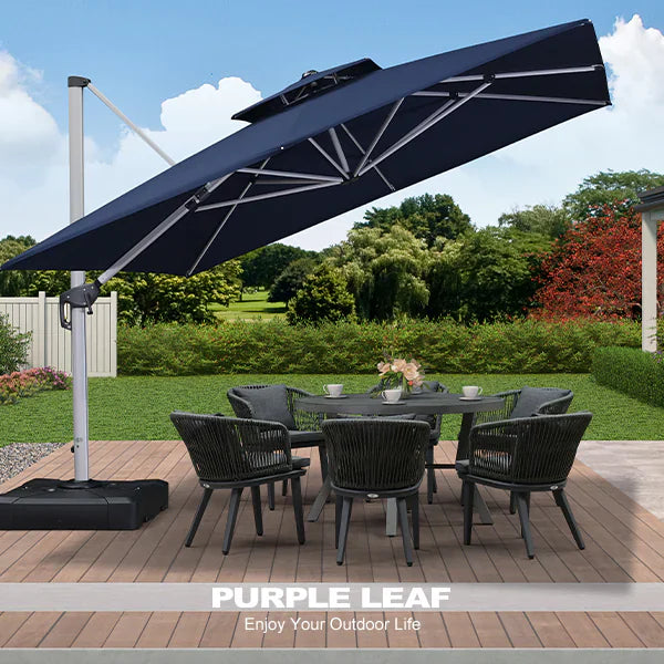 giant patio umbrellas canada FIM P24 Cantilever Umbrella LAZZO 15 ft Frankford Umbrellas Canada | Premium
