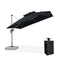 [ Umbrella with Base Set ]PURPLE LEAF Double Top 360 Degree  Rotation Square Patio Classic Umbrella with Base