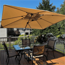 [ Umbrella with Base Set ]PURPLE LEAF Porch Umbrellas, Outdoor Patio Umbrella with Base