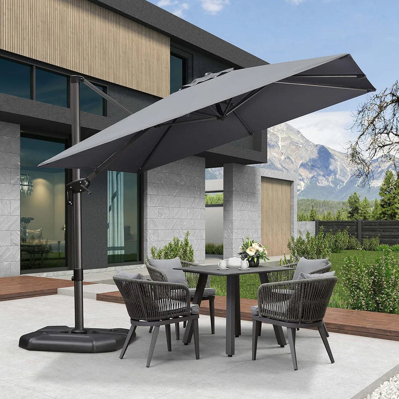 PURPLE LEAF Square Offset Cantilever Umbrella