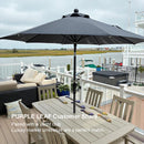 PURPLE LEAF Porch Table Umbrella with Crank and Tilt, Market Patio Umbrella