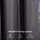 PURPLE LEAF Modern Gazebo Grey Hardtop Galvanized Steel Double Roof White Aluminum Poles with Curtains and Netting