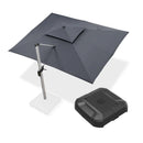 [ Umbrella with Base Set ]PURPLE LEAF Porch Umbrellas, Outdoor Patio Umbrella with Base