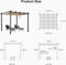 PURPLE LEAF Outdoor Retractable Pergola Patio Shelter for Garden Porch Beach Pavilion Grill Gazebo
