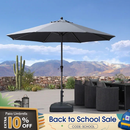PURPLE LEAF Aluminum Market Patio Umbrella Commercial Outdoor Garden Umbrella