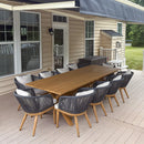 PURPLE LEAF Patio Dining Set for Garden Deck Wicker Table and Chairs Set