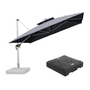 [ Umbrella with Base Set ]PURPLE LEAF Porch Umbrellas, Outdoor Patio Umbrella with Base
