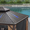 Festival Frenzy : PURPLE LEAF Outdoor Hardtop Gazebo for Garden Bronze Double Roof Aluminum Frame Pavilion