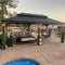 PURPLE LEAF Outdoor Hardtop Gazebo for Garden Bronze Double Roof Aluminum Frame Pavilion