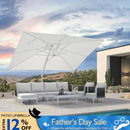 PURPLE LEAF White Outdoor Patio Umbrella Economical Large Patio Umbrellas