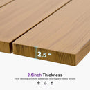 PURPLE LEAF Patio Dining Set for Garden Deck Wicker Table and Chairs Set