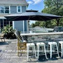[ Umbrella with Base Set ]PURPLE LEAF Porch Umbrellas, Outdoor Patio Umbrella with Base