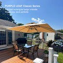 [ Umbrella with Base Set ]PURPLE LEAF Porch Umbrellas, Outdoor Patio Umbrella with Base