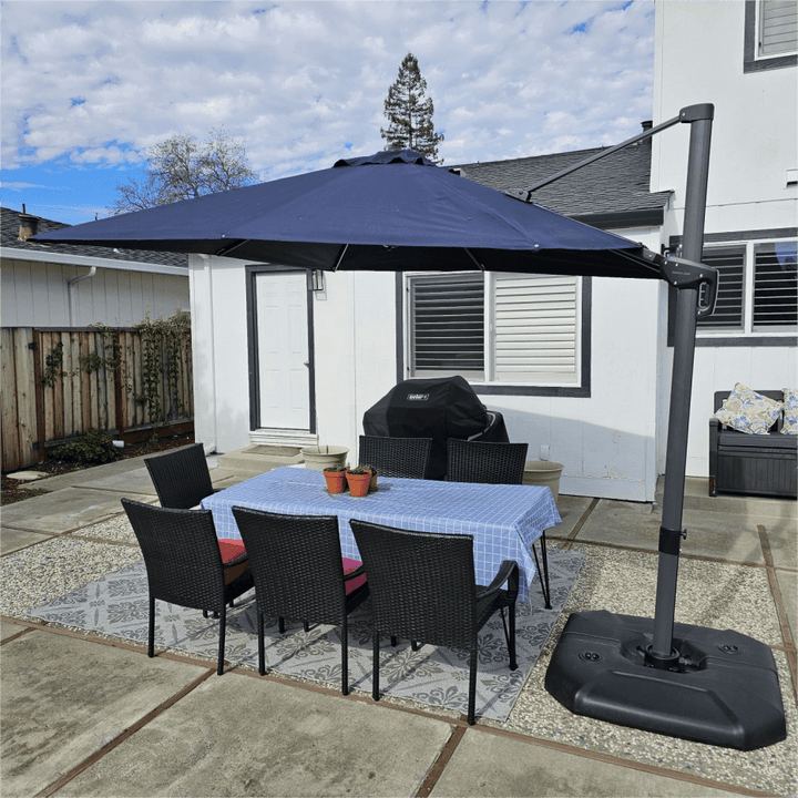 PURPLE LEAF Square Offset Cantilever Umbrella