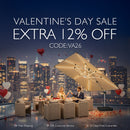 PURPLE LEAF Outdoor Pergola with Retractable Canopy Aluminum Shelter for Porch Garden Beach