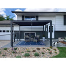 PURPLE LEAF Louvered Pergola Outdoor Aluminum Pergola Patio Pergola with Adjustable Roof for Deck Garden Yard Hardtop Gazebo