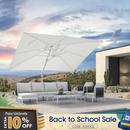 PURPLE LEAF White Outdoor Patio Umbrella Economical Large Patio Umbrellas