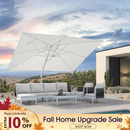 PURPLE LEAF White Outdoor Patio Umbrella Economical Large Patio Umbrellas