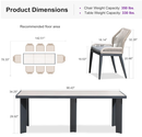 PURPLE LEAF 7/9/11 Pieces Patio Dining Set with Sunbrella Cushions All-Weather Wicker Patio Table and Chairs for Deck, Garden
