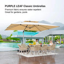 [ Umbrella with Base Set ]PURPLE LEAF Porch Umbrellas, Outdoor Patio Umbrella with Base