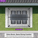 PURPLE LEAF Caesar Solar Louvered Pergola with LED Strip Lights and Control Panel Aluminum Outdoor Pergola with Adjustable Roof for Patio Deck Garden Yard Gray